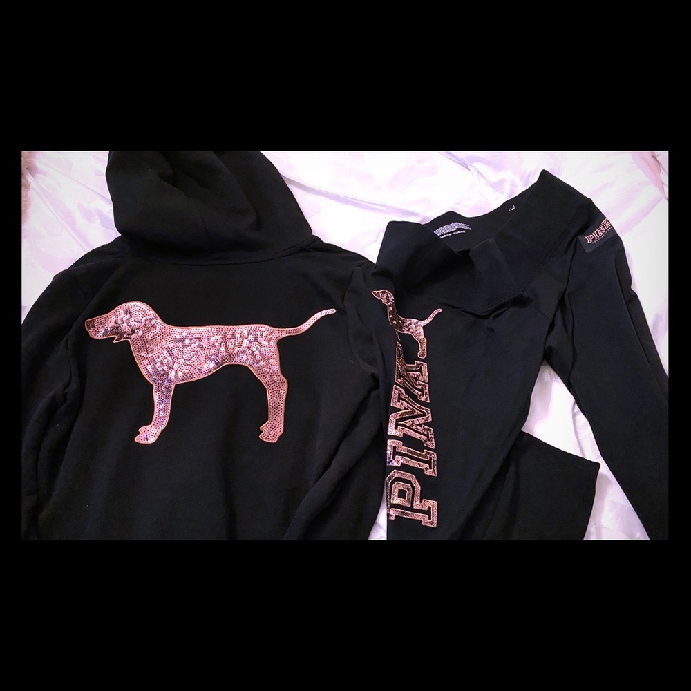 Victoria’s Secret pink bling yoga set